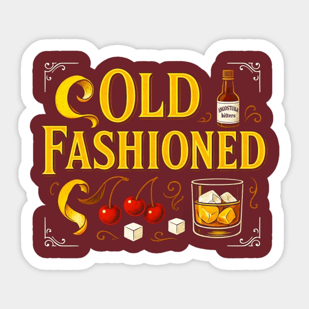Old Fashioned Sticker by Dr. Cork
